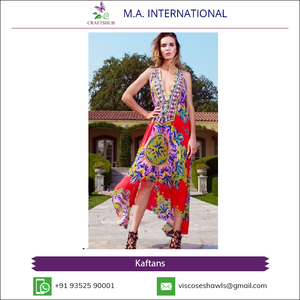 Professionnel, professionnel, haut et robe de plage, grande gamme, Kaftan en mousseline de soie - Product Image 5