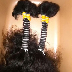 100% cheveux humains bruts non transformés en vrac cheveux humains indiens de qualité parfaite uniquement. 100% cheveux bruts en vrac - Product Image 4