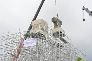 High quality Vietnam Ringlock <b>Scaffolding</b> system Steel construction ringlock <b>scaffolding</b> system accessories verticals poles - Product Image 3