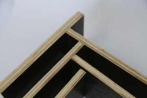 Ventas calientes 18mm Vietnam Fabricación Encofrado Madera contrachapada WBP Pegamento Película negra Cara/Parte posterior para uso marino - Product Image 2