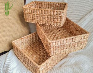 Paniers de rangement en résine de mer, faits en jonc Ustensile de rangement pour articles divers, Style asiatique, fabriqué au Vietnam - Product Image 4