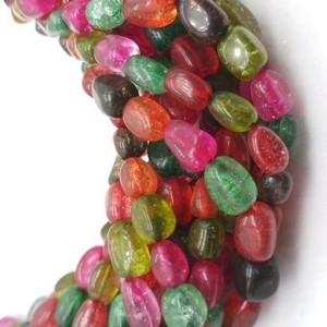 ลูกปัดทัวร์มาลีนธรรมชาติแบบหลายเม็ดลูกปัดทัวร์มาลีนแบบเรียบลูกปัดทัวร์มาลีนแบบเรียบสำหรับทำเครื่องประดับแบบ100% - Product Image 2