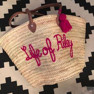 WEDDING GIFT GUEST Straw Moroccan Basket,bridal <b>Shower</b> <b>Bags</b> - Product Image 1