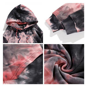 Manufacturer's Unisex Tie Dye Hoodies 100% Cotton Hip Hop Style Custom Printed Winter <b>Wear</b> for <b>Men</b> and Women - Product Image 5