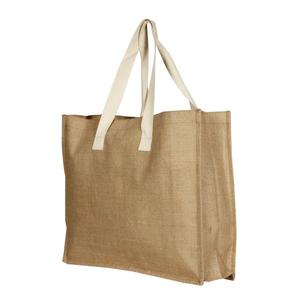 Bolsas de compras de yute indio totalmente personalizadas Lona orgánica con mensaje y logotipo impreso - Product Image 2