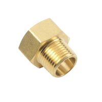 Raccord de tuyauterie hexagonal en laiton sur mesure OEM, adaptateur mâle-femelle 1/4"-1/2", fourniture d'usine