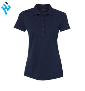 Camiseta deportiva ajustada con botón para mujer, camiseta informal personalizada, precio barato, fabricante personalizado, venta al por mayor - Product Image 5