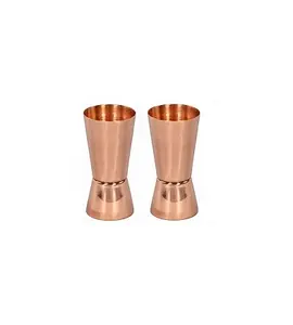 100% Copper Material Type Copper Wine Jigger Double sided shot glass in wholesale price from india
