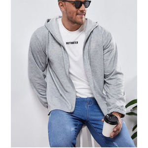 High Quality <b>Zip</b>-<b>Up</b> Hoodie Sweatshirts Unisex Luxury Sport Hip Hop Print Waterproof Casual Style Long Length High Quality OEM - Product Image 6