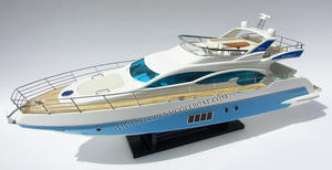 AZIMUT 64 FLYBRIDGE <b>Inflatable</b> Craft Boat with Blue Hull Flybridge <b>Toy</b> Accessories GIA NHIEN CO. LTD Model SB3111P for Ages 5-7 - Product Image 2