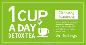 1 Cup A Day Detox <b>Tea</b> 24 Teabags Cleansing And Slimming Herbal Blend - Product Image 6