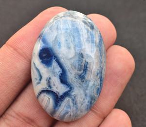 Scheelite Cabochon High Quality Turkish Blue Scheelite Gemstone Cabochon Top Quality Blue Rhodochrosite Gemstone Lapis Lace - Product Image 6