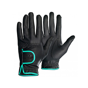 Tecnología de vanguardia Guantes de cuero para montar a caballo Mezcla de microfibra de invierno Equipo de seguridad para carreras ecuestres OEM - Product Image 1