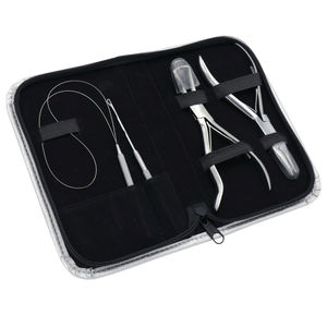 Kit de herramientas profesionales para extensiones de cabello y cuentas, juego de alicates para quitar cuentas, 4 piezas, aguja de bucle de microanillo I-Link, ecológica - Product Image 6