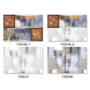 Blanc avec des carreaux muraux en céramique émaillés brillants au design multicolore 30x45cm - Product Image 2