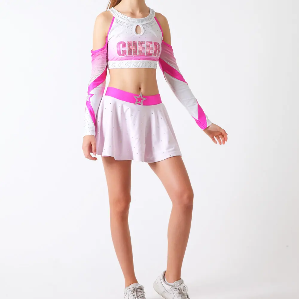 Costumi di allegria libera il tuo stile uniformi da cheerleader/uniformi da ragazza Cheerleading competizione personalizzata