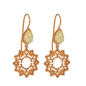 Boucles d'oreilles de luxe en argent Sterling 925 arc-en-ciel en pierre de lune plaqué or 18 carats mignon prix de fabrication directe pour les mariages fêtes cadeau - Product Image 1