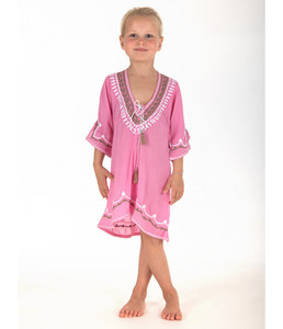 ผู้ผลิตเด็กสวมใส่เรยอนเย็บปักถักร้อยเด็ก Kaftan - Product Image 1