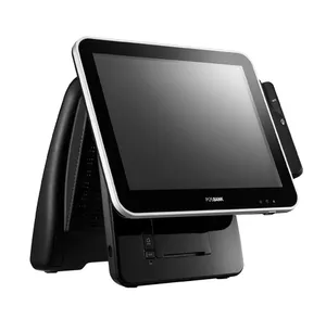 POSBANK IMPREX PRIME 15 "Intel Celeron J1900 Alle-In-One-POS-Terminal mit PCAP Touch Gebaut-in Thermische Drucker