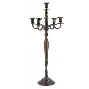 Candélabre en métal plaqué or Meilleure vente Bougeoir décoratif de luxe fait main bougeoir en métal élégant indien - Product Image 2