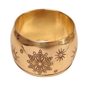 Anneau de serviette décoratif en métal de couleur blanche fait à la main, meilleur anneau de serviette de Table de mariage, anneau de serviette Antique vente en gros - Product Image 2
