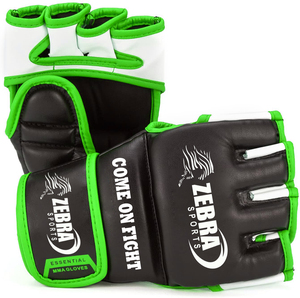 2023 nouveaux gants MMA en cuir PU de haute qualité personnalisés gants d'entraînement demi-doigt conception en gros gants UFC à la main - Product Image 6