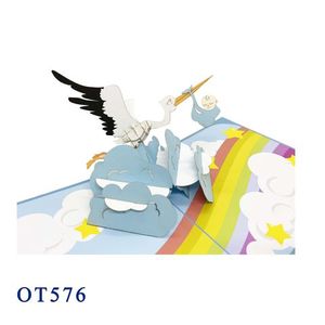 Animal 3D Pop Card Design personnalisé Artisanat en papier Artisanat Anniversaire de bébé Top Tendance Design personnalisé Cadeau Artisanat - Product Image 1