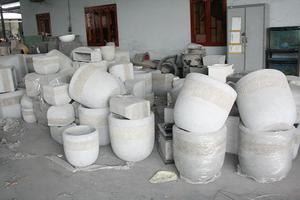 Jardinières de maison et de jardin en ciment Pots de fleurs ronds et carrés pour votre espace intérieur et extérieur - Product Image 3