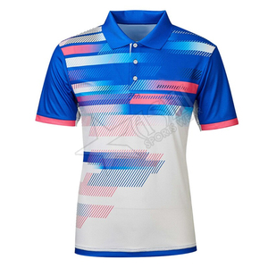 เสื้อเทนนิส OEM ปี 2020 ปรับแต่งได้ แฟชั่นไซส์ใหญ่ คุณภาพสูง ผ้าฝ้ายผสมโพลีเอสเตอร์ ระบายอากาศ แห้งเร็ว ชุดกีฬาแบบกำหนดเอง - Product Image 3