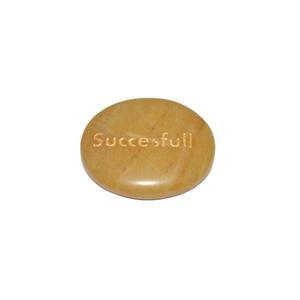 Golden Quartzที่ประสบความสำเร็จแกะสลักWordหิน | Healingที่กำหนดเองแกะสลักหิน - Product Image 1