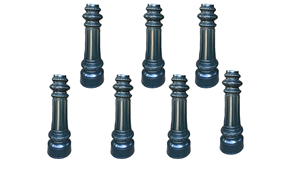 Lámpara de hierro fundido de estilo europeo, producto OEM, decoración de jardinería, sistema de farola - Product Image 2