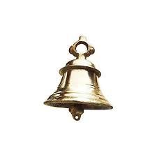 Cloche en laiton massif de haute qualité, Antique de styliste avec poignée Krishna pour temple home - Product Image 2