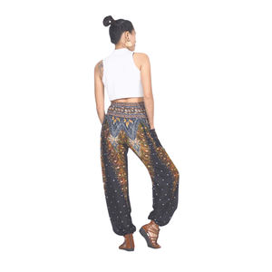 Napat Clothing Peacock 7 women harem pants in Black Gold PP0004 020007 04 ready to ship - Product Image 3