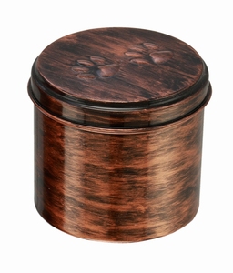 Urna Cilíndrica para Mascotas con Tapa de Rosca de Plástico y Huella Grabada para Perros Spaniel, Fabricada en Plástico PP Ecológico y Duradero por AB COLLECTIONS - Product Image 3