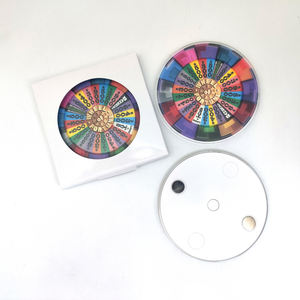 Arrow Roller Coaster Aimants en plastique écologiques Design classique rotatif rond de 4 pouces avec logo Hi Taiwan pour le jeu - Product Image 6