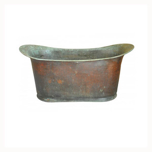 Bañera independiente de diseño moderno con grifo pulido brillante para hoteles y resorts, elegante bañera de metal e hidromasaje - Product Image 2