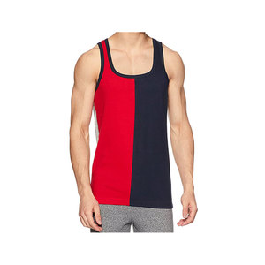 Camiseta sin mangas de punto informal sin mangas para hombre con encaje y botón Color sólido Transpirable Secado rápido Gimnasio Fitness Wear Precio barato para la venta - Product Image 1