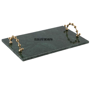 Plateau de service ovales en marbre noir, nouveau plateau de service fait à la main, meilleure vente, plat décoratif en marbre - Product Image 3