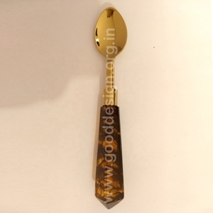 Bán buôn 18/10 chất lượng cao 5 cái rùa nhựa xử lý <span class=keywords><strong>Flatware</strong></span> sets thép không gỉ sang trọng vàng thiết lập dao kéo cho tiệc cưới - Product Image 3