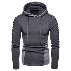 Người Đàn Ông Của Thời Trang Giản Dị Không Thấm Nước Lót 100% Cotton Hoodie Khâu Dây Kéo Áo Thun Áo Gấp In Mô Hình Hot Bán - Product Image 1