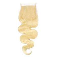HAMDAAN IMPEX Soft Indian Wave Blonde Remy Hair Extensions et perruques en vrac avec fermeture à lacet faites à la main en Inde - Product Image 3