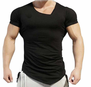 2025 camisetas personalizadas para hombre con estilo cuello en V Casual verano algodón en blanco de talla grande gran oferta manga corta último estilo bordado - Product Image 6