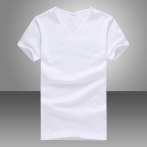 Camisetas al por Mayor Baratas 100% Algodón con Cuello en V y Manga Corta, Corte Regular para Niños, Hombres y Mujeres, Ropa Casual Ecológica - Product Image 2