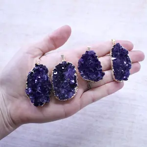 AMETHYST CLUSTER DRUZY PENDANT