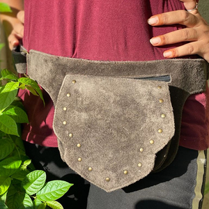 Cinturón de cuero hecho a mano con múltiples bolsillos, cinturón de cuero - Product Image 4