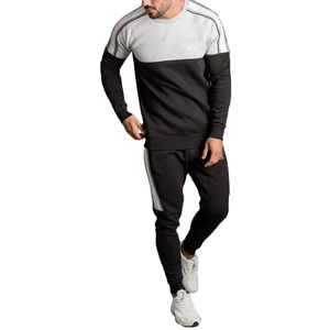Haute qualité hiver à capuche solide Sport survêtement Gym Jogging course formation hommes surdimensionné coton polaire - Product Image 3