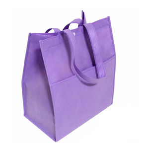 กระเป๋าช้อปปิ้งผ้านอนวูฟเวนพับได้ทำจาก PP ใช้ซ้ำได้สีสวย - Product Image 3