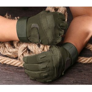 Gants de travail en cuir rembourrés durables, anti-vibrations, avec pointes tactiles, confortables, écologiques, pour toutes les saisons - Product Image 5