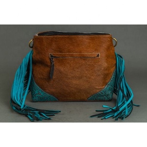 LW Women's Bohemian Cross Body <b>Bag</b> Stylish Single Strap Leather Shoulder <b>Bag</b> Tassel Chain Decoration Portable <b>Sling</b> <b>Bag</b> Girls - Product Image 3