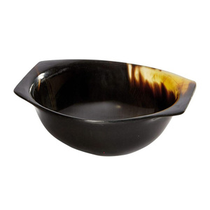Axiom Home Accents Cuenco de cuerno de búfalo/buey ecológico hecho a mano 100% Cuenco de servicio de cuerno nuevo natural para acampar Frutero - Product Image 2